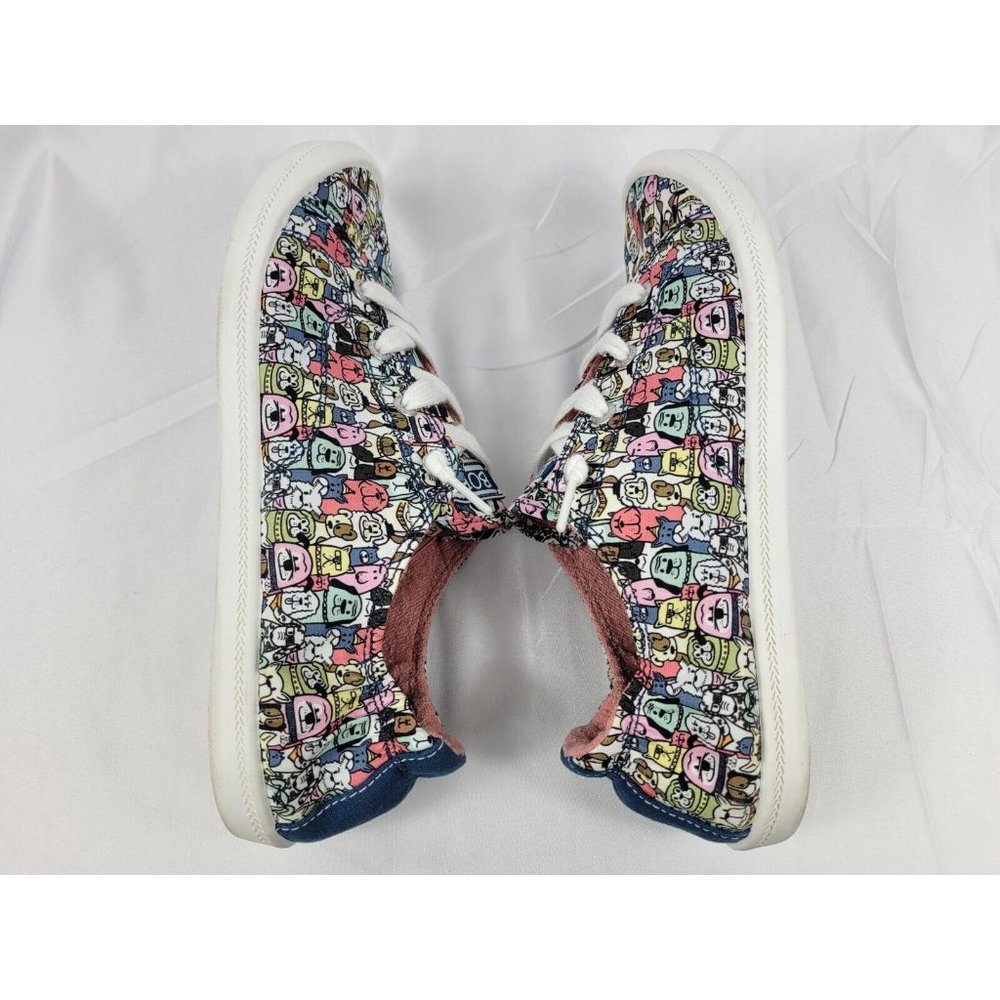 Bobs Skechers Beach Bingo Dogs Low Top Shoes Sneakers Womens Size 9.5 113036 - Picture 10 of 12